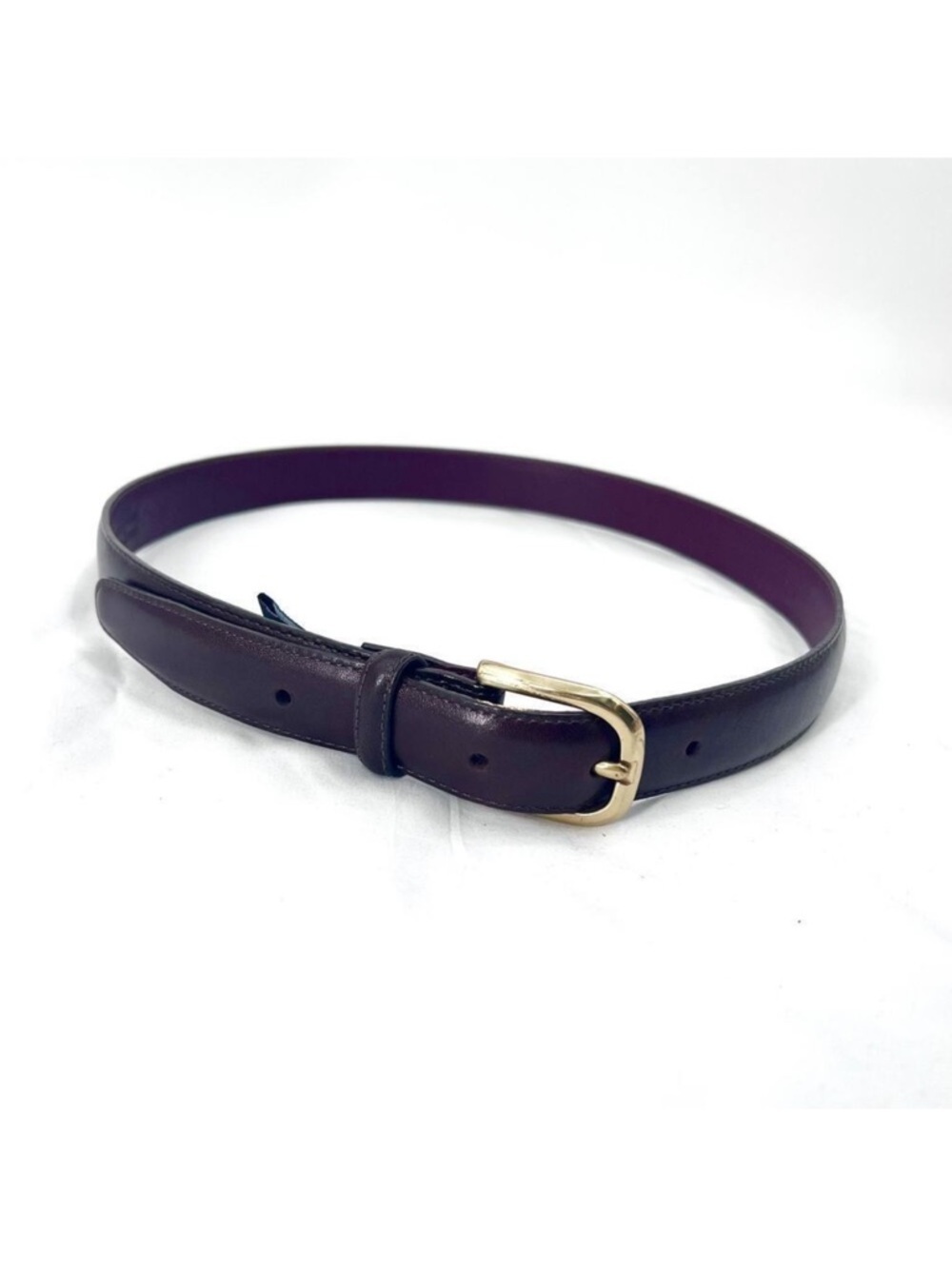Brighton Brown Anilina Glazed Cowhide on Glove Leather Belt Womens 30